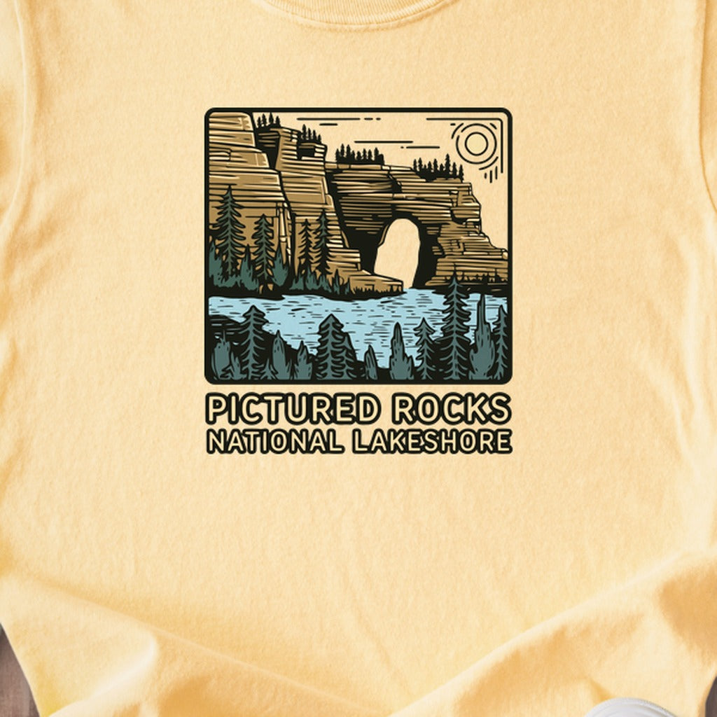 Pictured Rocks National Lakeshore Kids Cotton T-Shirt