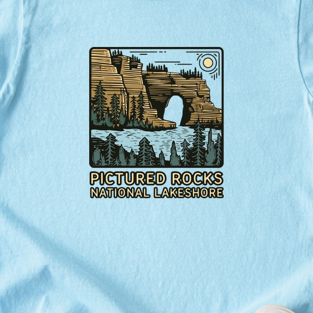Pictured Rocks National Lakeshore Kids Cotton T-Shirt