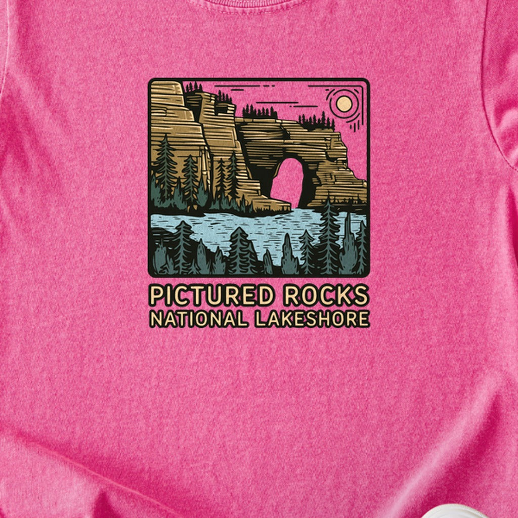 Pictured Rocks National Lakeshore Kids Cotton T-Shirt