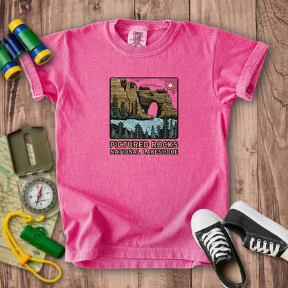 Pictured Rocks National Lakeshore Kids Cotton T-Shirt