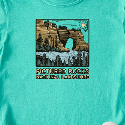 Pictured Rocks National Lakeshore Kids Cotton T-Shirt