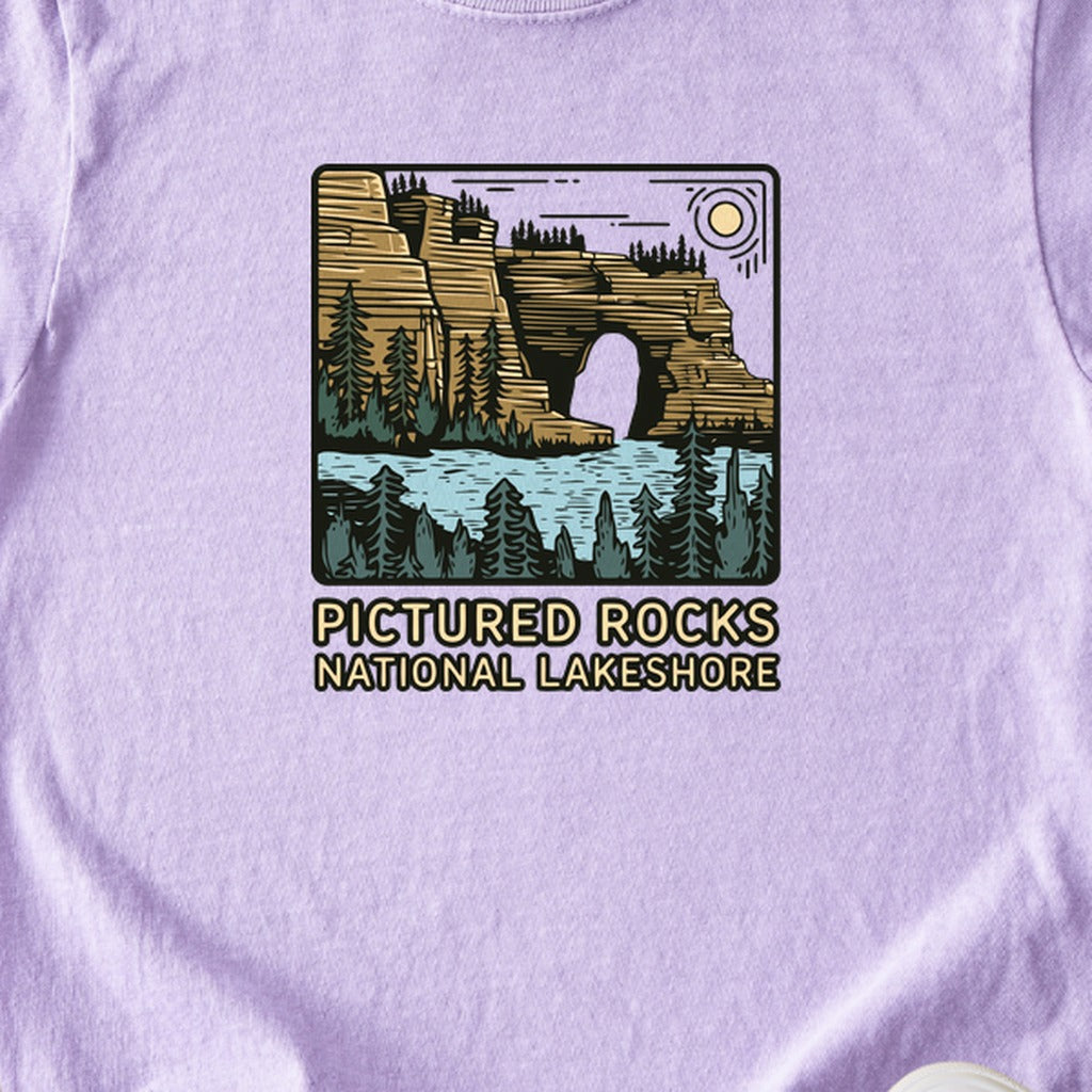 Pictured Rocks National Lakeshore Kids Cotton T-Shirt