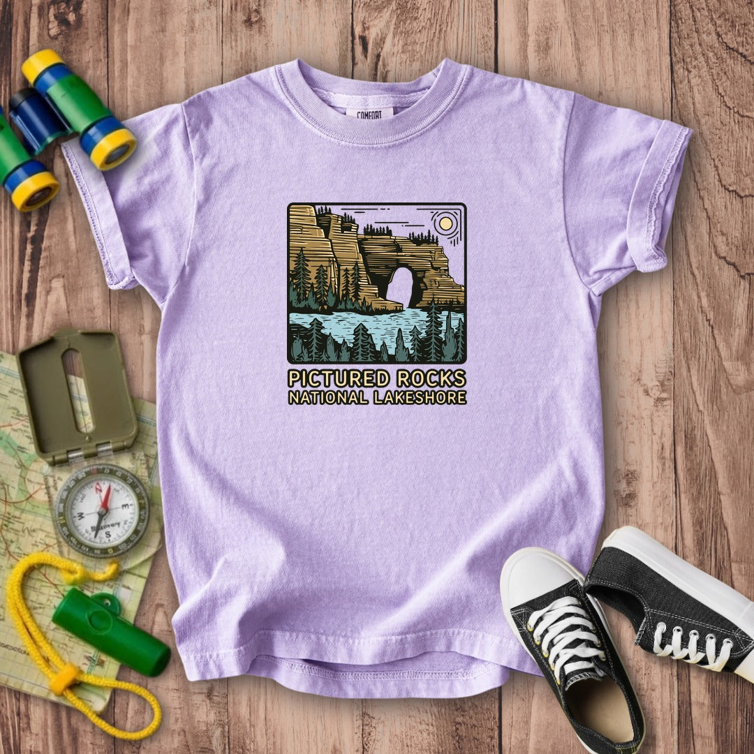 Pictured Rocks National Lakeshore Kids Cotton T-Shirt