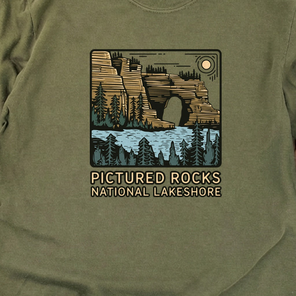 Pictured Rocks National Lakeshore Cotton Long Sleeve
