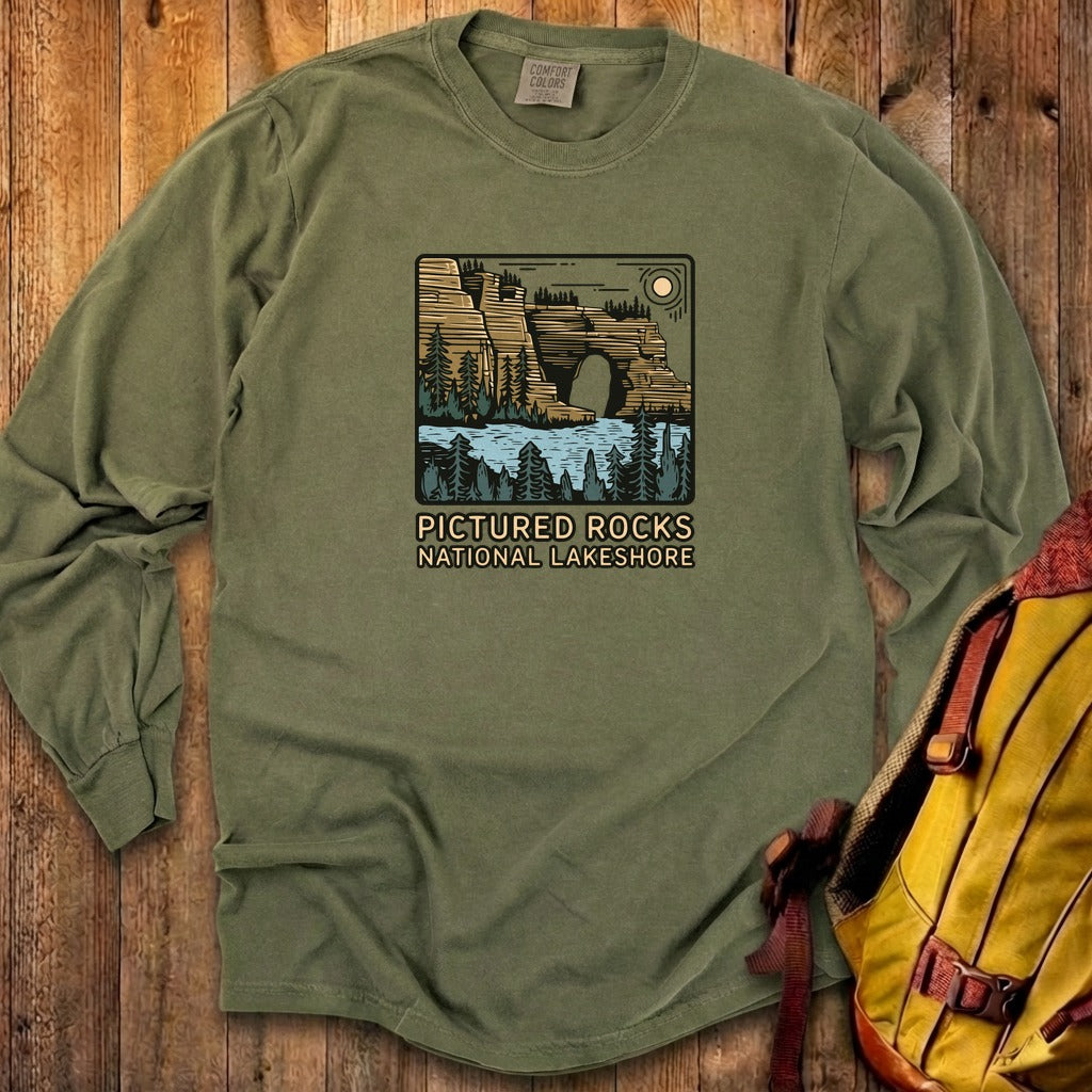 Pictured Rocks National Lakeshore Cotton Long Sleeve