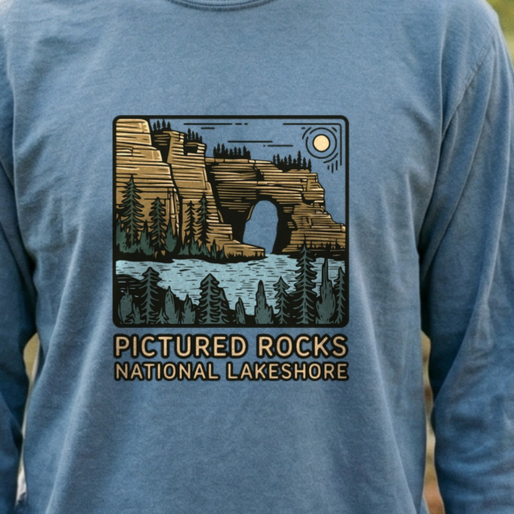 Pictured Rocks National Lakeshore Cotton Long Sleeve