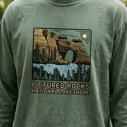 Pictured Rocks National Lakeshore Cotton Long Sleeve
