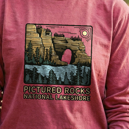 Pictured Rocks National Lakeshore Cotton Long Sleeve