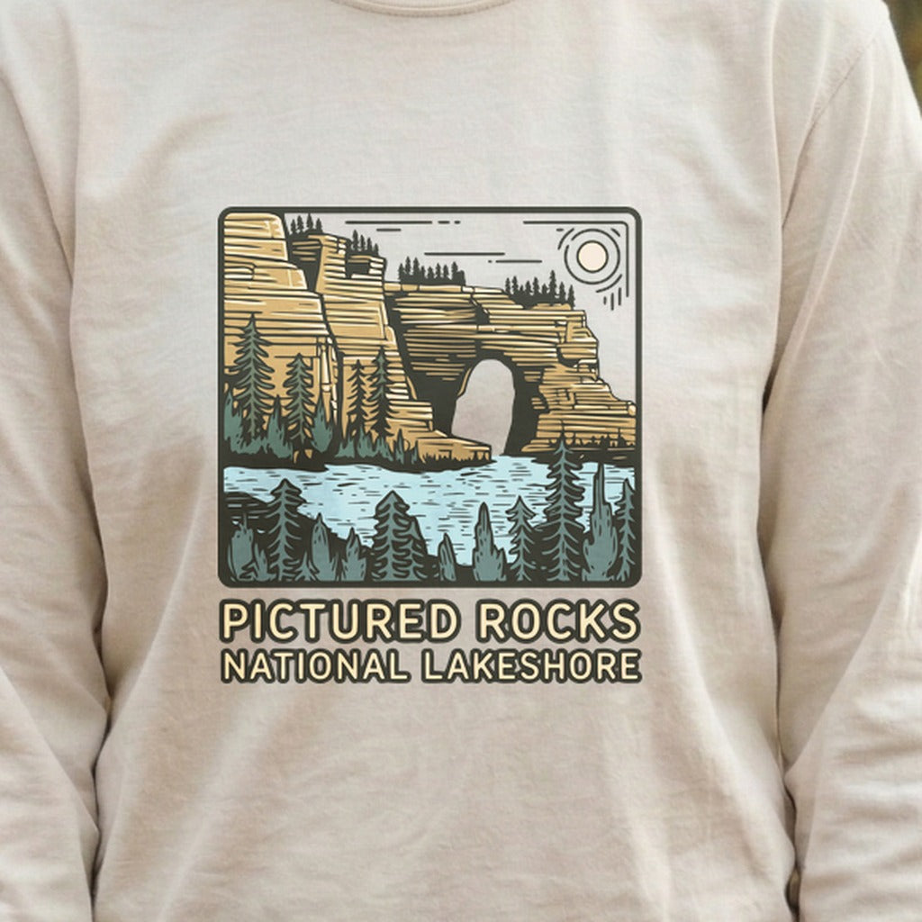 Pictured Rocks National Lakeshore Cotton Long Sleeve