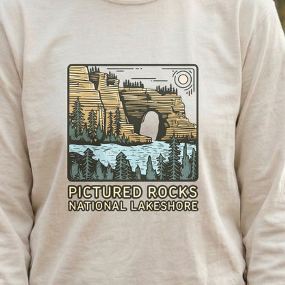 Pictured Rocks National Lakeshore Cotton Long Sleeve