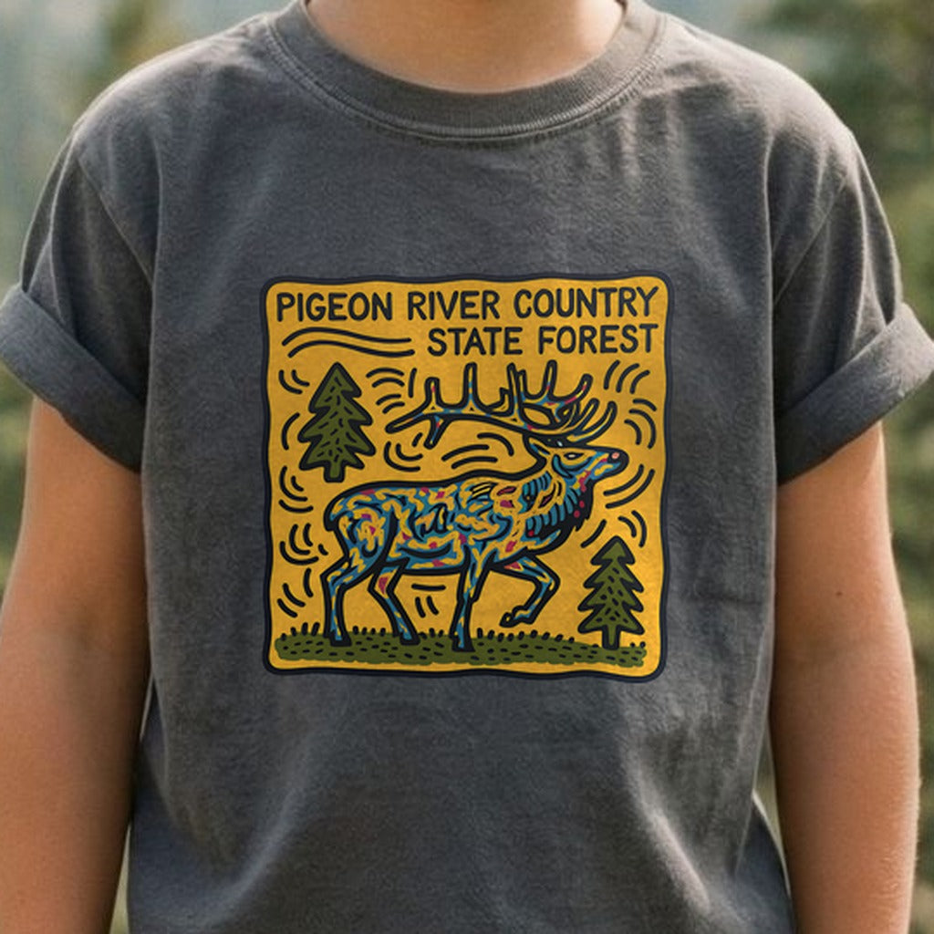 Pigeon River Country State Forest Kids Cotton T-Shirt