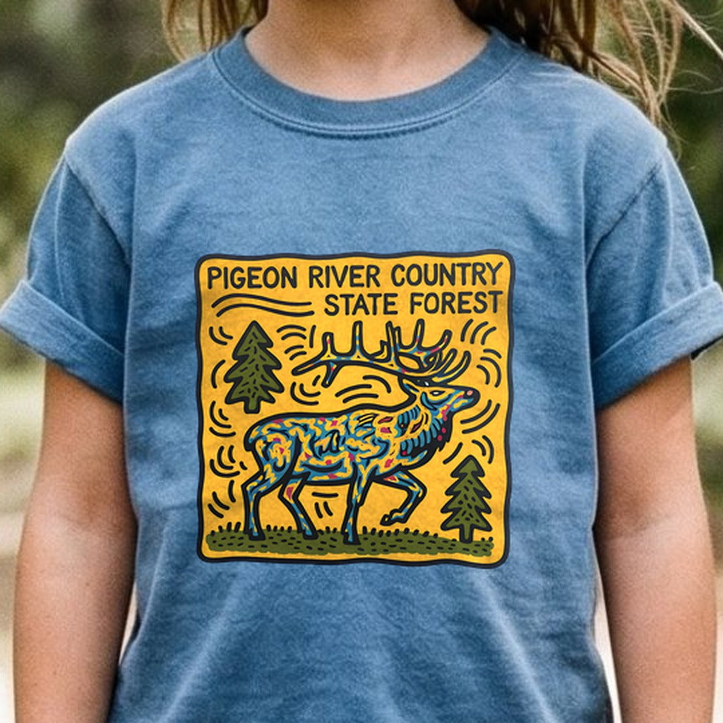 Pigeon River Country State Forest Kids Cotton T-Shirt