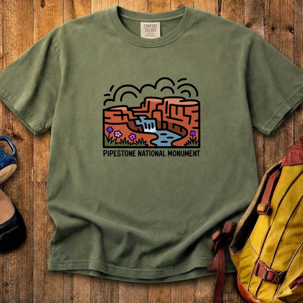 Pipestone National Monument Cotton T-Shirt