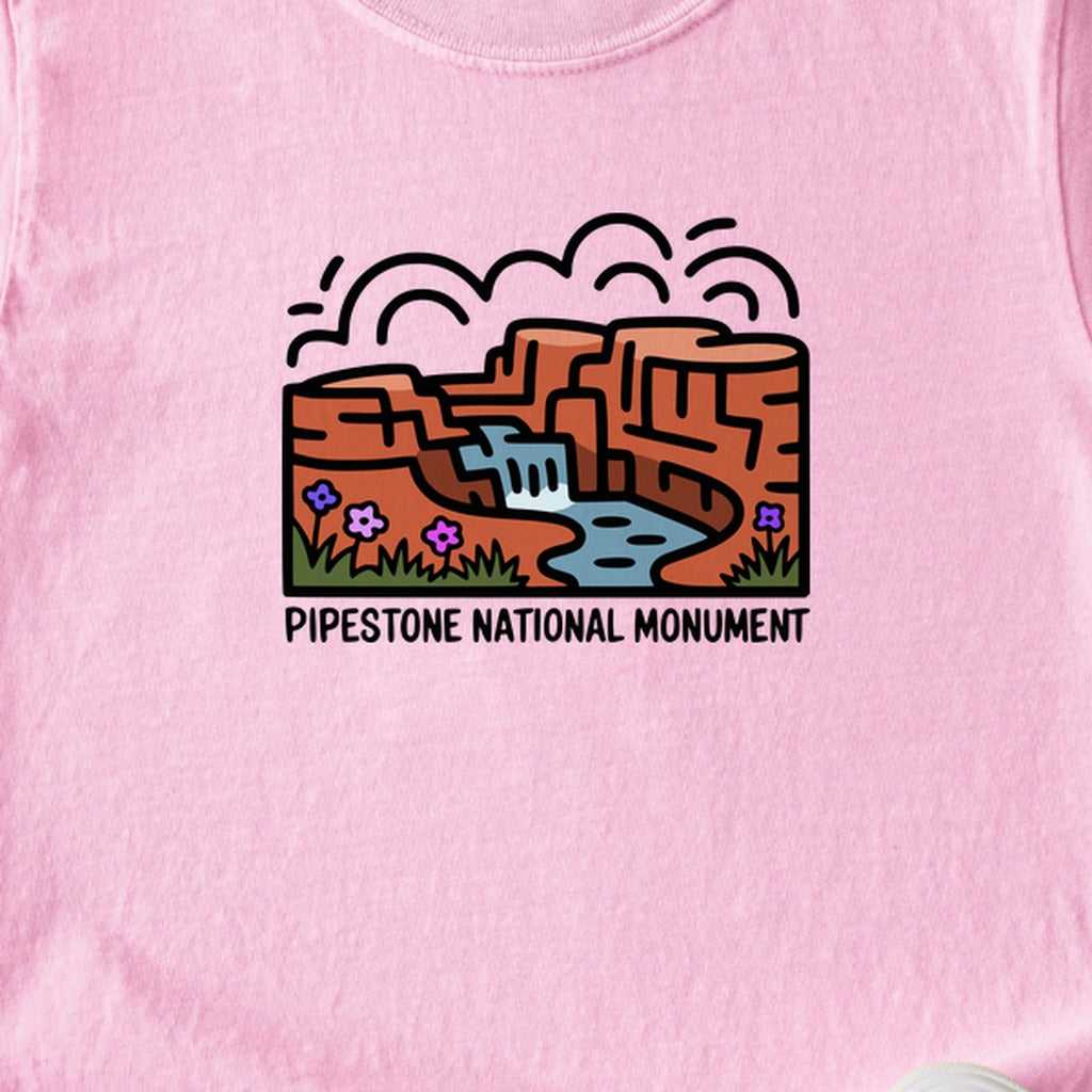 Pipestone National Monument Kids Cotton T-Shirt