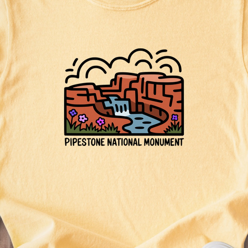 Pipestone National Monument Kids Cotton T-Shirt