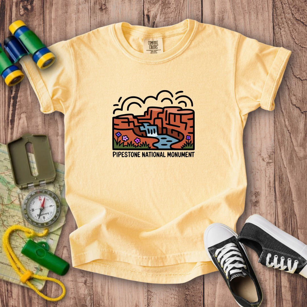 Pipestone National Monument Kids Cotton T-Shirt