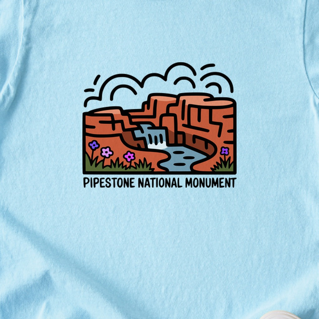 Pipestone National Monument Kids Cotton T-Shirt