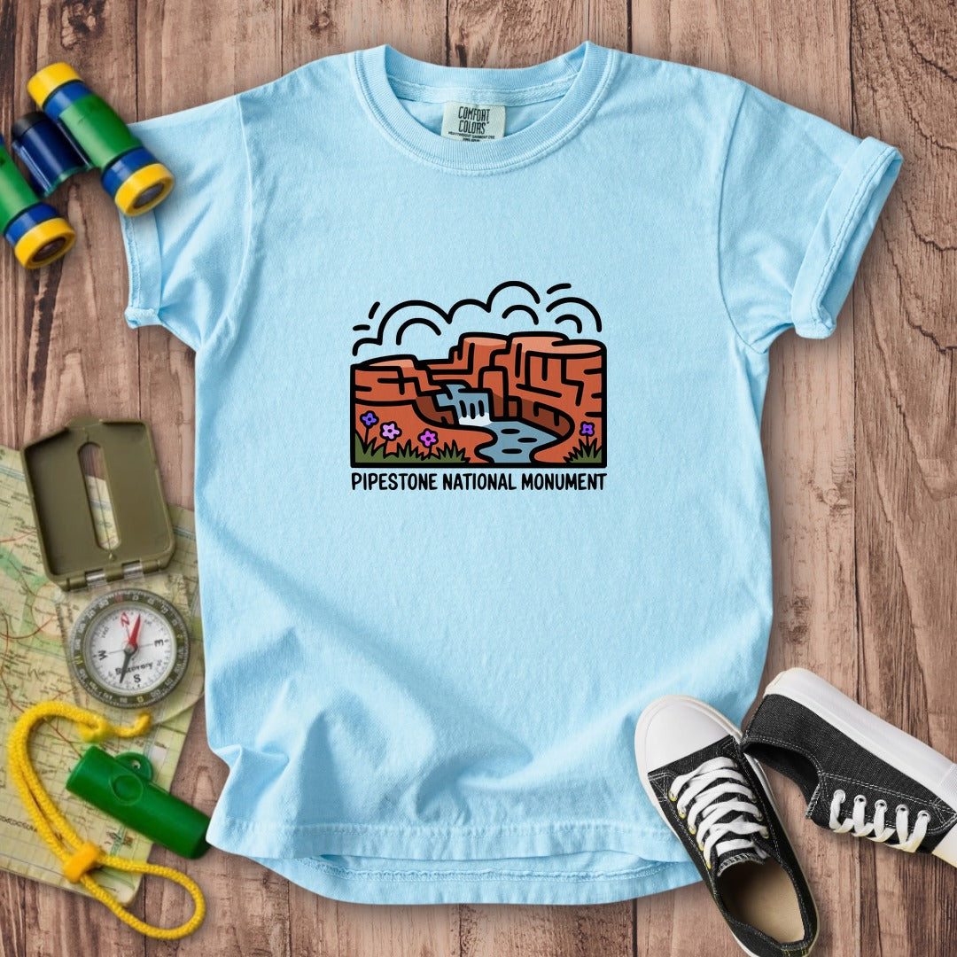 Pipestone National Monument Kids Cotton T-Shirt