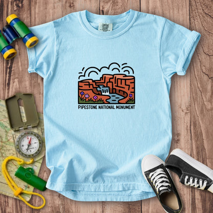 Pipestone National Monument Kids Cotton T-Shirt