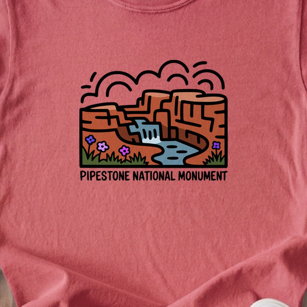 Pipestone National Monument Kids Cotton T-Shirt