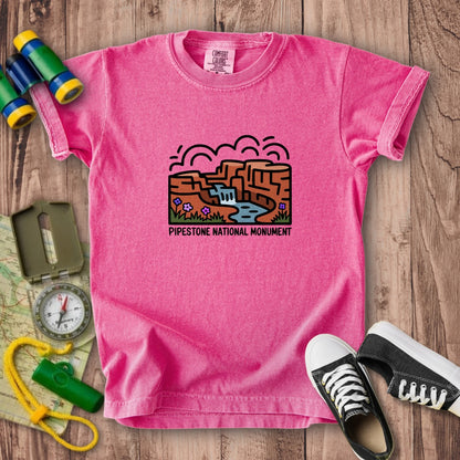 Pipestone National Monument Kids Cotton T-Shirt