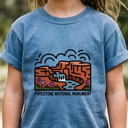 Pipestone National Monument Kids Cotton T-Shirt