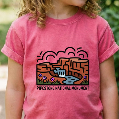 Pipestone National Monument Kids Cotton T-Shirt