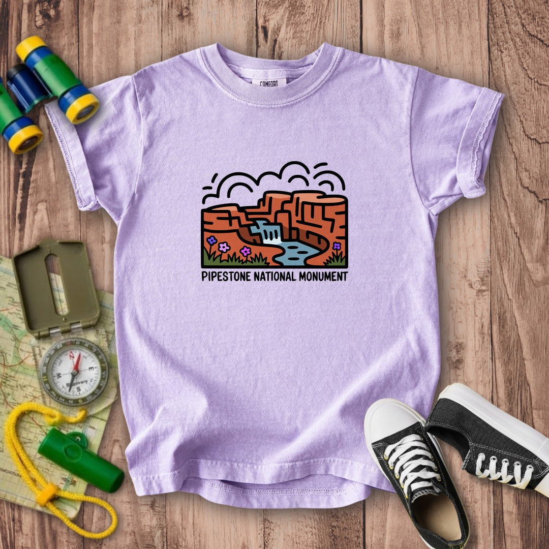Pipestone National Monument Kids Cotton T-Shirt