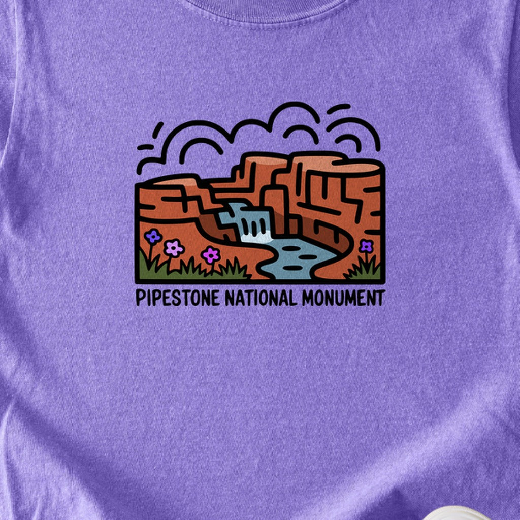 Pipestone National Monument Kids Cotton T-Shirt