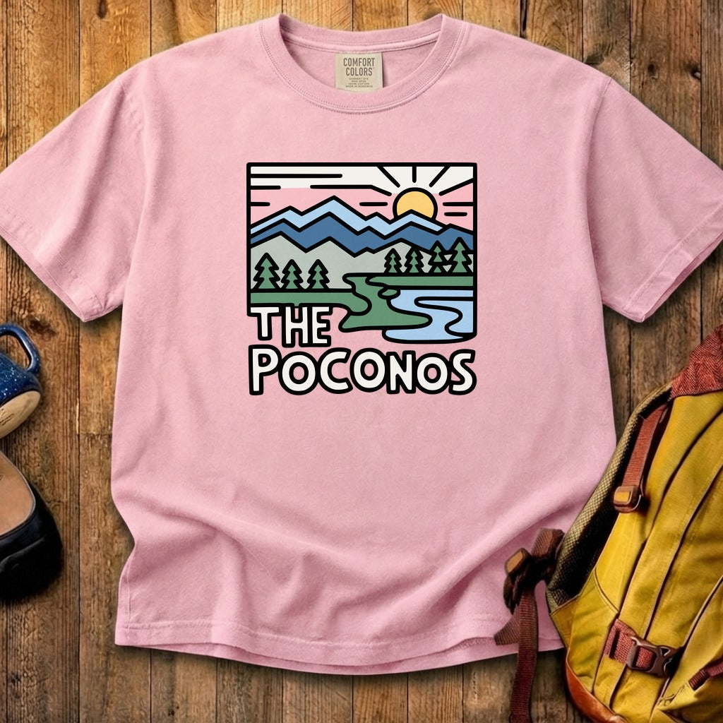 Poconos Mountains Cotton T-Shirt