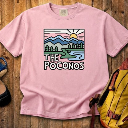 Poconos Mountains Cotton T-Shirt