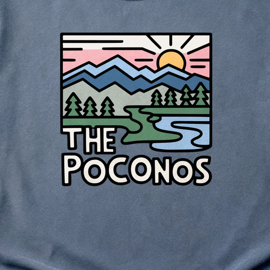 Poconos Mountains Cotton T-Shirt