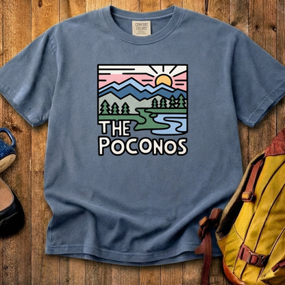 Poconos Mountains Cotton T-Shirt