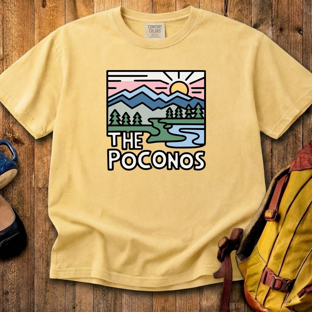 Poconos Mountains Cotton T-Shirt
