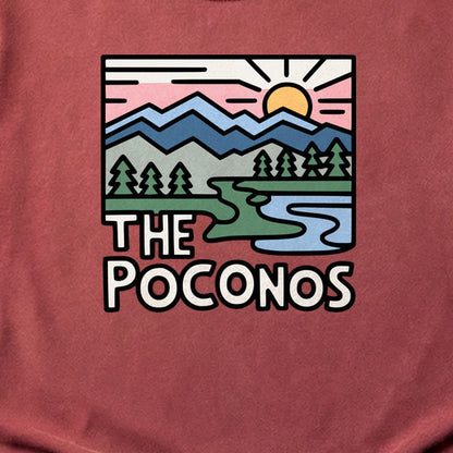 Poconos Mountains Cotton T-Shirt