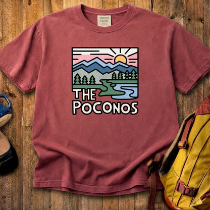 Poconos Mountains Cotton T-Shirt