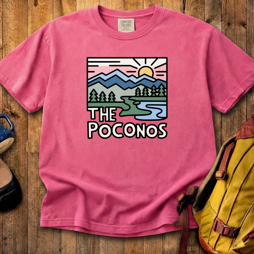 Poconos Mountains Cotton T-Shirt