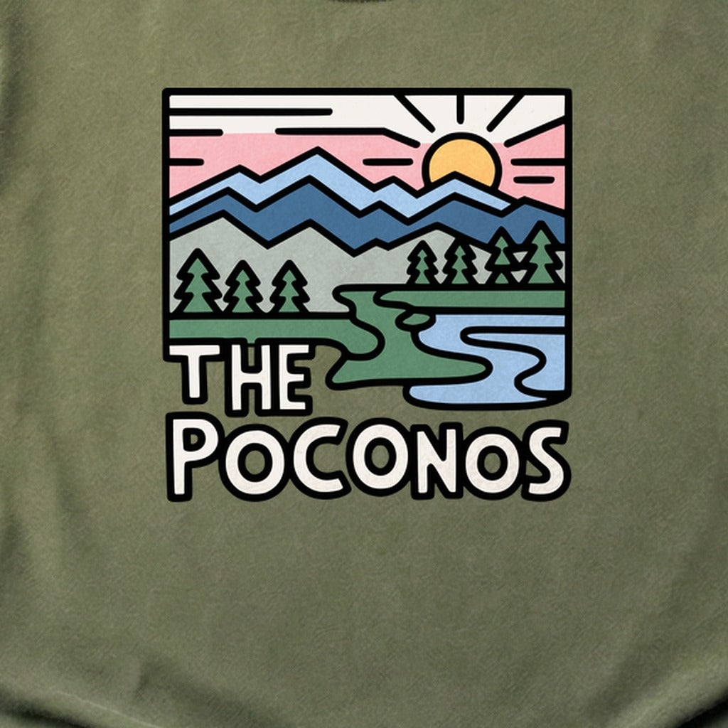Poconos Mountains Cotton T-Shirt