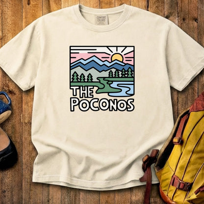 Poconos Mountains Cotton T-Shirt