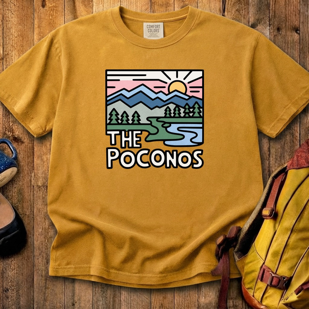 Poconos Mountains Cotton T-Shirt
