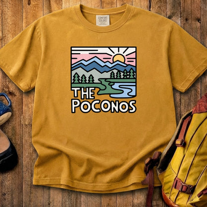 Poconos Mountains Cotton T-Shirt