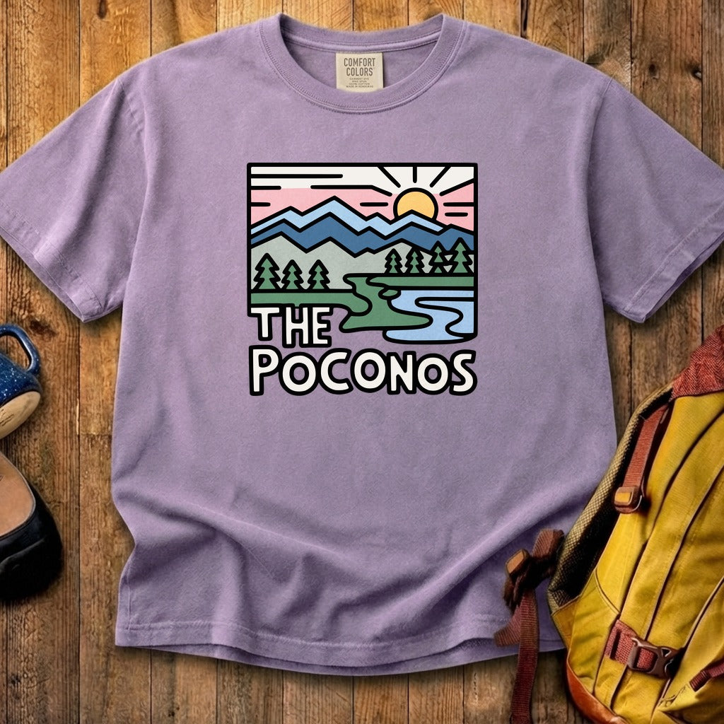 Poconos Mountains Cotton T-Shirt