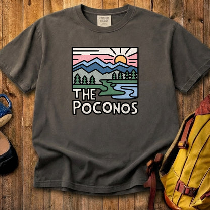 Poconos Mountains Cotton T-Shirt