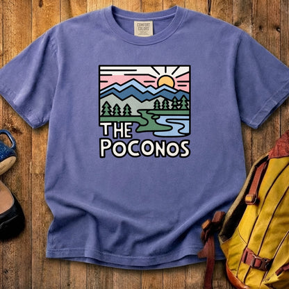 Poconos Mountains Cotton T-Shirt