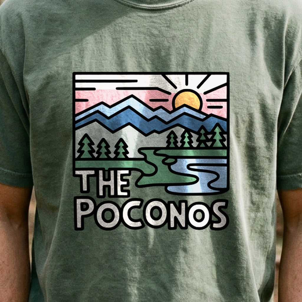 Poconos Mountains Cotton T-Shirt