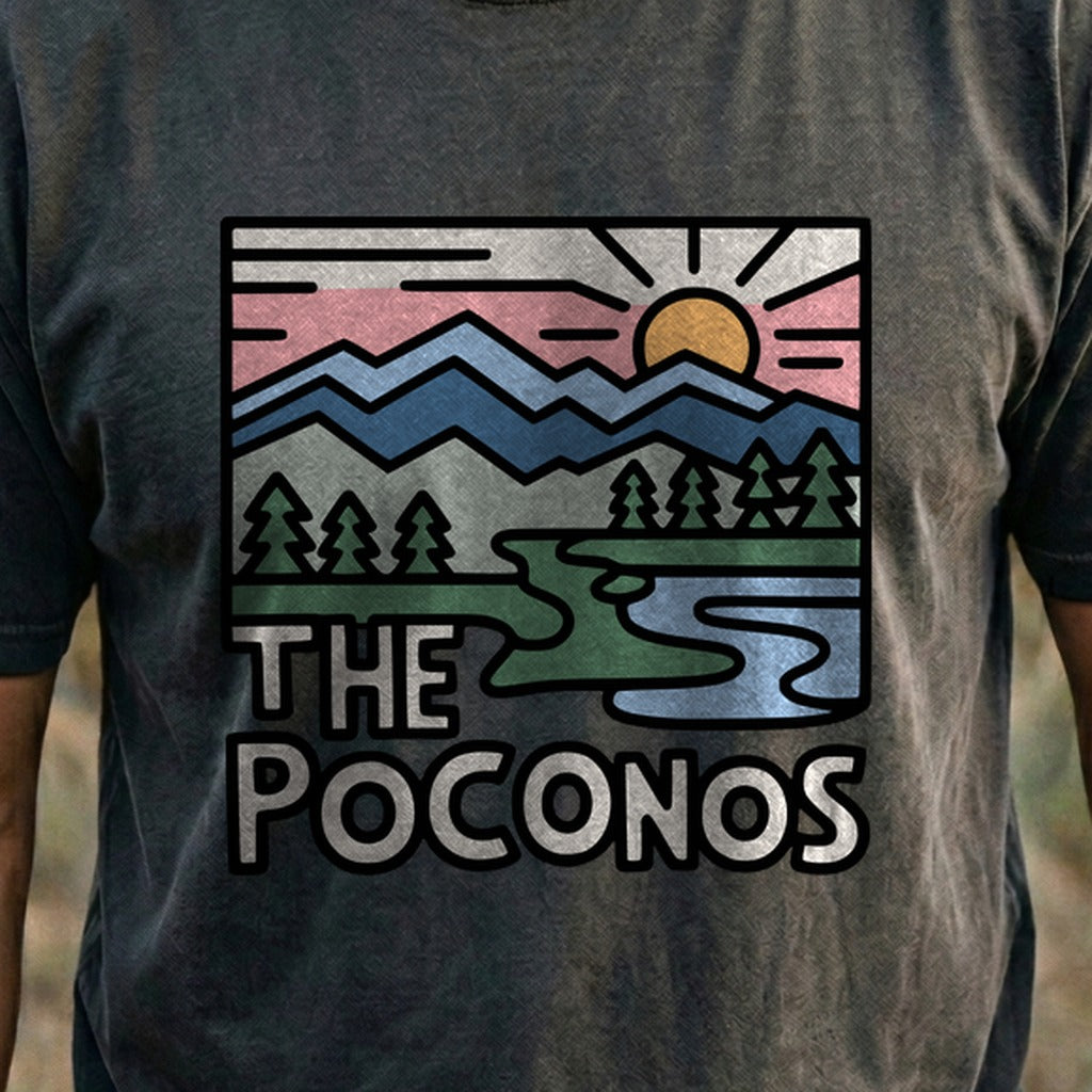 Poconos Mountains Cotton T-Shirt