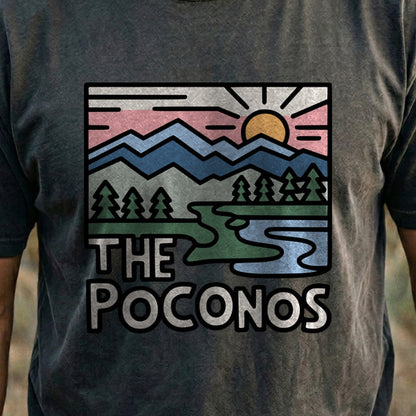 Poconos Mountains Cotton T-Shirt