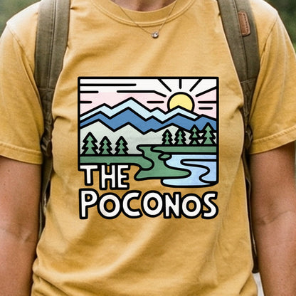 Poconos Mountains Cotton T-Shirt