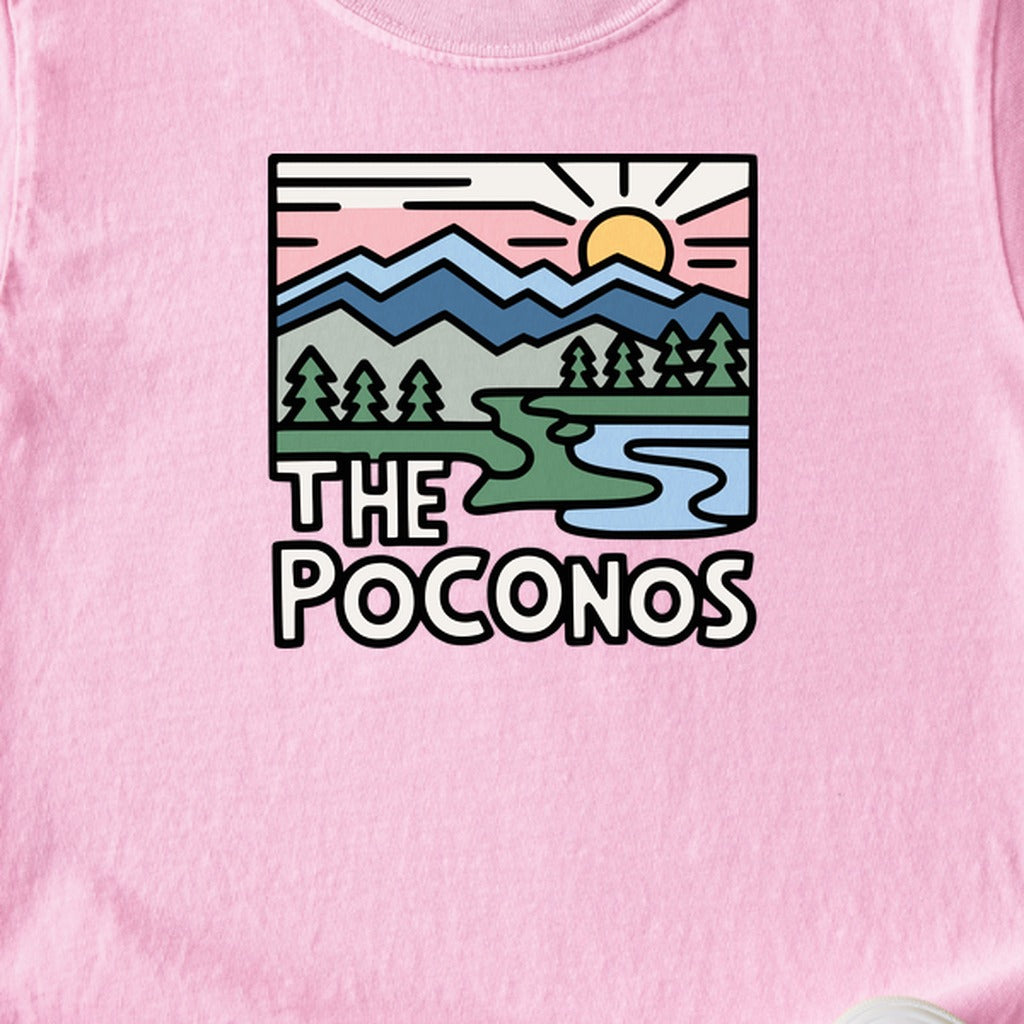 Poconos Mountains Kids Cotton T-Shirt