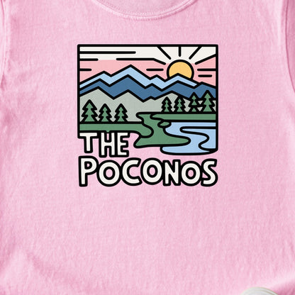 Poconos Mountains Kids Cotton T-Shirt